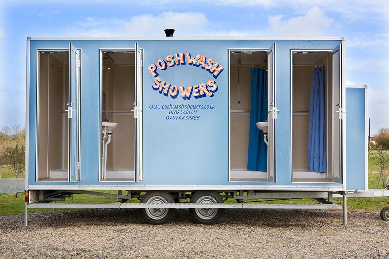 4 cubicle Posh Wash Shower unit